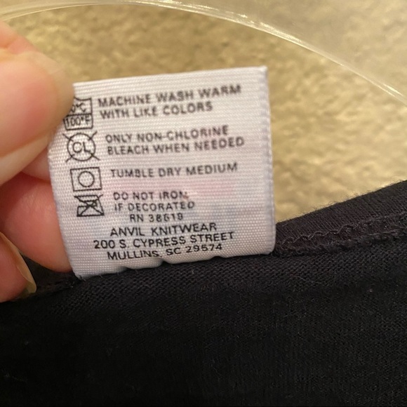 Vintage Bird & Floral Design Black T-Shirt-Medium - Picture 5 of 7